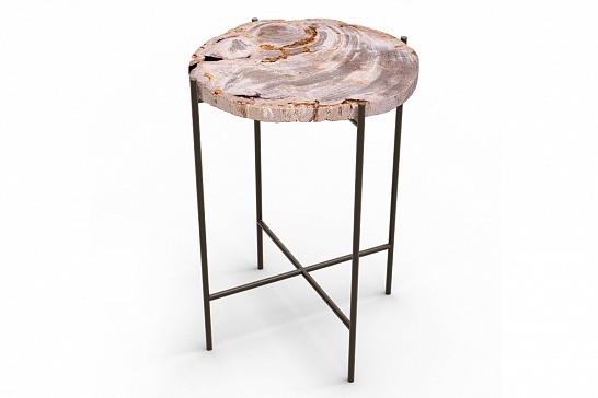 Кофейные столы, стол Журнальный стол ПАЛИАТ 382702 из окаменелого дерева - фотография №1