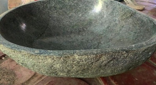 Раковина из речного камня 001 - фотография №1