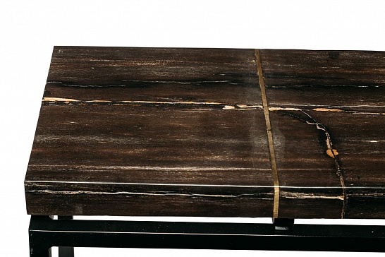 Декоративная консоль Консоль ПАНТАРА 382250 из окаменелого дерева - фотография №4